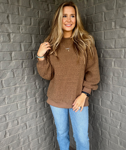 Teddy Pullover- Brown