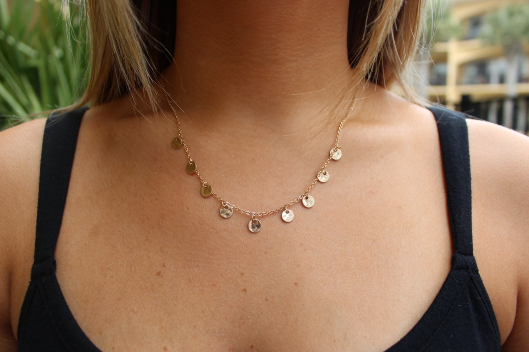 Golden Day Dotted Necklace