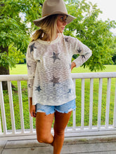 Load image into Gallery viewer, Starry Night - Knit Cream Sweater