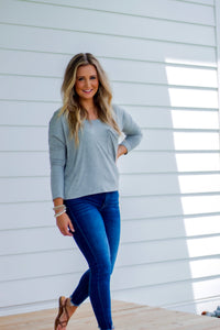 Lazy Day Gray Top