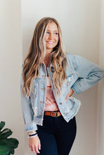 Load image into Gallery viewer, Blue Jean Baby - Cropped Denim Jacket