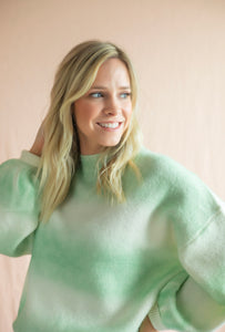 Forget Me Not Sweater- Mint